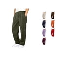 thumbnail image 1 of RTKFRFLM Kids Drawstring Sweatpants Relaxed Fit Wide Leg Trousers for Big Kids Orange 13-14 Years, 1 of 5