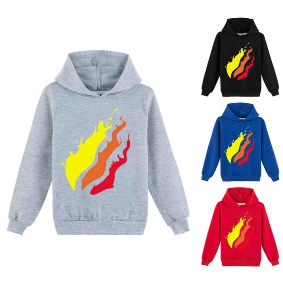 RTKFRFLM Kids Graphic Hoodie Casual Long Sleeve Pullover Sweatshirt for Youth Black 11-12 Years