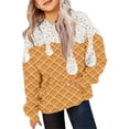 thumbnail image 1 of RTKFRFLM Kids Ice Cream Graphic Hoodie Casual Long Sleeve Pullover Sweatshirt White 4-5 Years, 1 of 3