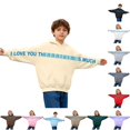 thumbnail image 1 of RTKFRFLM Kids Letter Graphic Hoodie Toddler Boys Girls Sweatshirt Long Sleeve Pullover Casual Activewear Clothes, 1 of 6