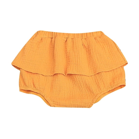 RTKFRFLM Kids Linen Blend Cute Flower Bloomers Shorts Toddler Baby Girls Ruffle Skort Shorts Summer Casual Briefs Underwear Pants