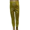 thumbnail image 1 of RTKFRFLM Kids Metallic Sequin Leggings Sparkly Stretch Dance Pants for Performance Green 3-4 Years, 1 of 3