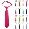 thumbnail image 1 of RTKFRFLM Kids Preppy Style Necktie Easy-on Uniform Tie for School and JK Style, 1 of 4