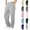 thumbnail image 1 of RTKFRFLM Kids Relaxed Fit Joggers Wide Leg Drawstring Sweatpants with Back Pocket Dark Gray 13-14 Years, 1 of 7