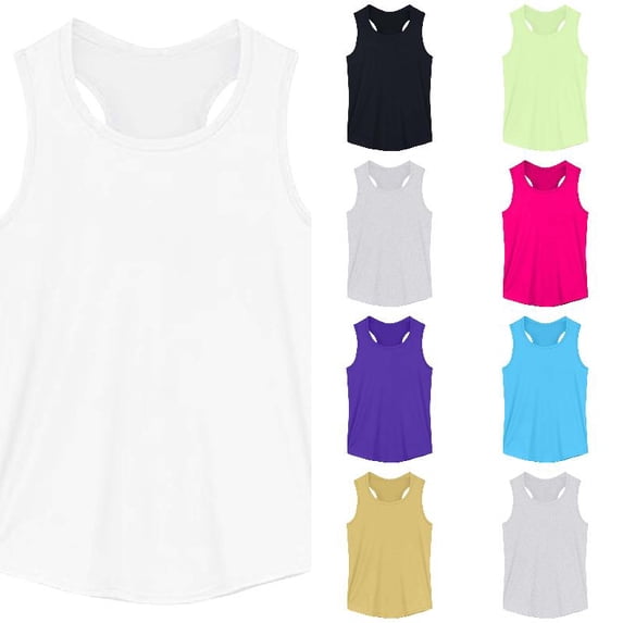 RTKFRFLM Kids Ribbed Tank Top Unisex Boys Girls Cotton Sleeveless Rib Knit Camisole Undershirt Slim Fit Stretch Vest for Toddlers Youth