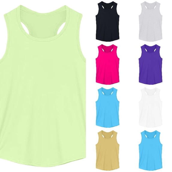 RTKFRFLM Kids Ribbed Tank Top Unisex Boys Girls Cotton Sleeveless Rib Knit Camisole Undershirt Slim Fit Stretch Vest for Toddlers Youth