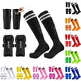 thumbnail image 1 of RTKFRFLM Kids Soccer Protection Set Shin Guards with Compression Sock Sleeves, 1 of 5
