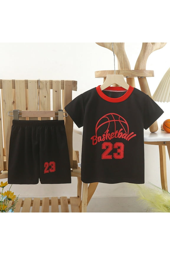 Kids Sports Shorts Sets Boys Jerseyss Tracksuit 2 Piece Basketball Performance Tank Top And Mesh Shorts Quick Drying Set,Size 7-8 Years