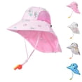 thumbnail image 1 of RTKFRFLM Kids Summer Sun Hat Cartoon Design Sun Protection Cap for Boys Girls Toddler Lightweight Breathable Sun Protection Beach Hat Outdoor Daily Wear Beige 2-10years, 1 of 9