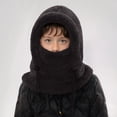 thumbnail image 1 of RTKFRFLM Kids Thermal Winter Hat with Built-in Ear Cover and Neck Gaiter, Windproof Warm Face Mask for Cold Weather Outdoor Activities, 1 of 6
