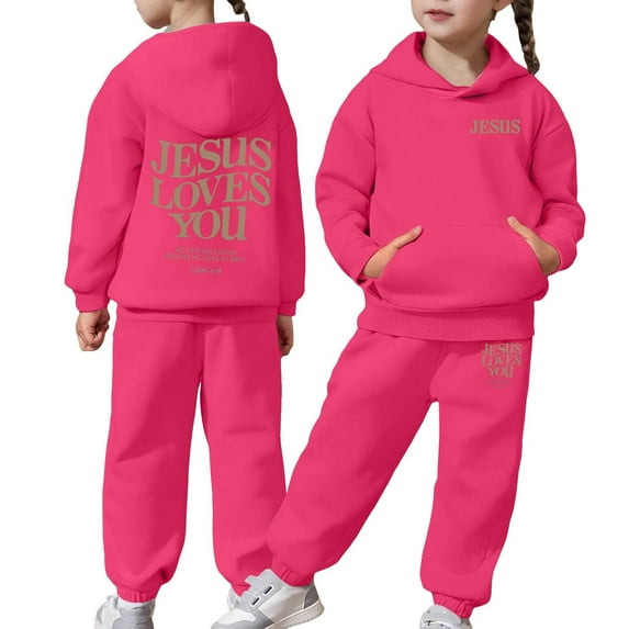 RTKFRFLM Kids Toddler Boys Girls Long Sleeve Solid Warm Hoodie Pullover Tops Pants Kids Outfits Sweat Suit Clothing Sets,Size 8-9 Years