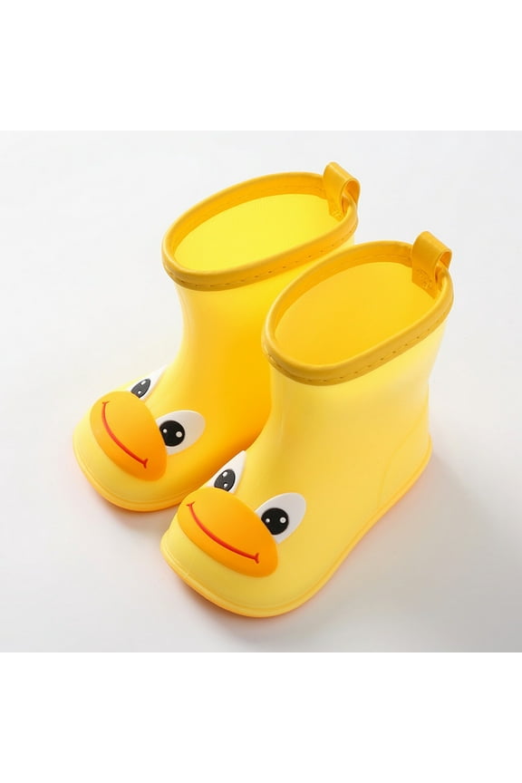 Kids Waterproof Rain Boots Durable Lightweight Outdoor Mud Shoes