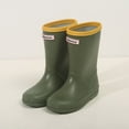 thumbnail image 1 of RTKFRFLM Kids Waterproof Rain Boots Lightweight Non- Mid-Calf Water Shoes Khaki 10-11 Years, 1 of 3