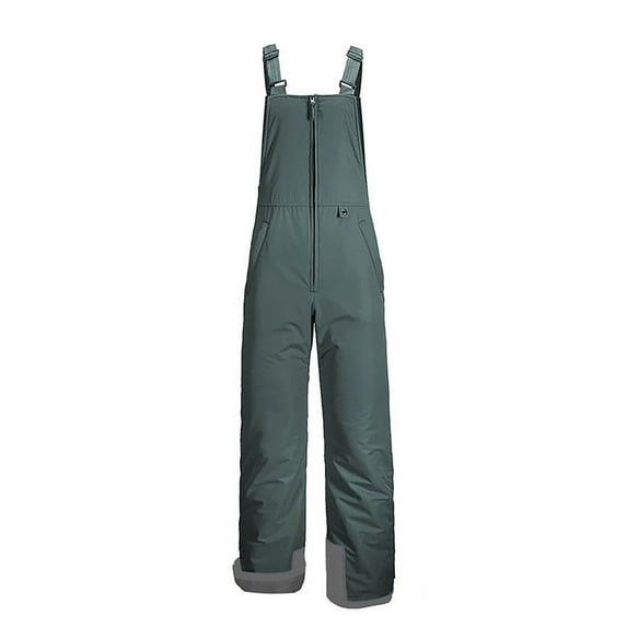 RTKFRFLM Kids Winter Ski Bib Pants, Waterproof Windproof Snow Pants for Outdoor Activities Grey 8-10 years