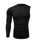 RTKFRFLM Men's Active Quick Dry Shirts Tight Sweat Wicking Training Exercise Fitness Running Sleeve Long Sleeve Men's Activewear