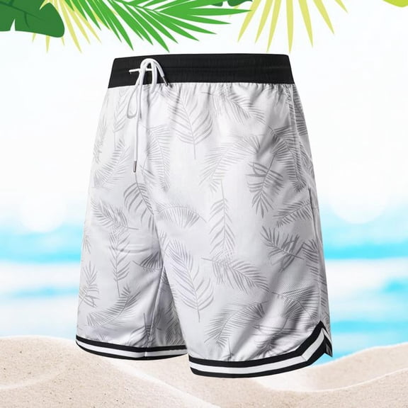 RTKFRFLM Mens Shorts Athletic Quick-Dry Elastic Shorts Rope Casual Mesh Sports Plain Pocket Stretch Pants