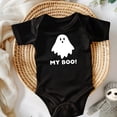 thumbnail image 1 of RTKFRFLM My 1st Halloween Baby Romper Cute Boo Short Sleeve Onesie Infant Halloween Outfit Newborn Gift Bodysuit for Baby Boys Girls, 1 of 4