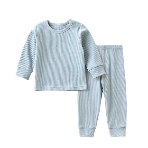 RTKFRFLM Pajamas For Girls Baby Fall Winter Jumpsuit Set Underwear Separates Long Sleeve Pajamas Boys Home Wear Pjs Sleepwear Loungewear,Size 1 Years-2 Years
