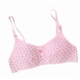 thumbnail image 1 of RTKFRFLM Teen Girls Comfort Cotton Bra Soft Training Crop Tank Tops Pullover Wireless Bralette Underwear Camisole Base Layer Vest, 1 of 4