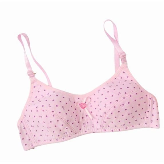 RTKFRFLM Teen Girls Comfort Cotton Bra Soft Training Crop Tank Tops Pullover Wireless Bralette Underwear Camisole Base Layer Vest