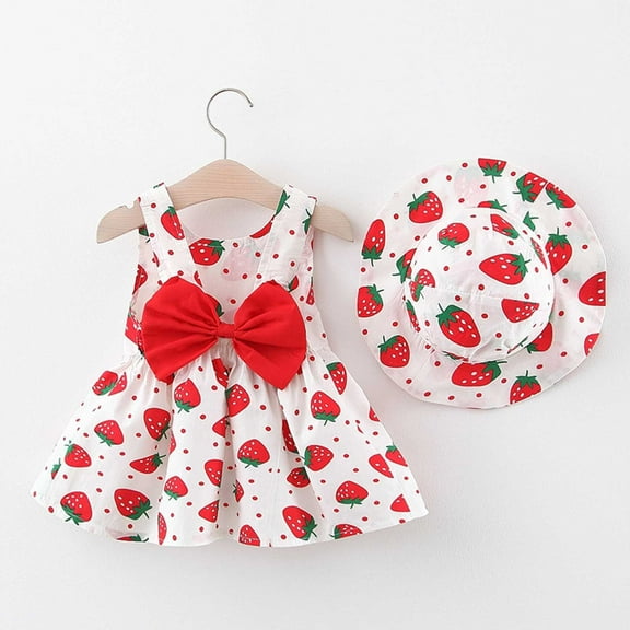 RTKFRFLM Toddler Girls Casual Dresses Summer Baby Kids Clothes Floral Ruched Sleeveless Dresses Girl Beach Sundress Dresses,Size 3-12 Months