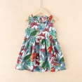 thumbnail image 1 of RTKFRFLM Toddler Girls Floral Sundress Lightweight Cotton Summer Cami Dress Multicolour 1-2 Years, 1 of 3
