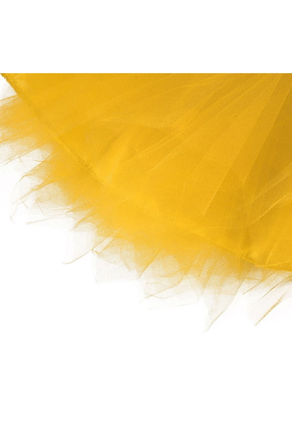 Toddler Girls Solid Tutu Skirt Classic Ballet Dance Puffy Tulle Skirt Soft Princess Underskirt for Kids