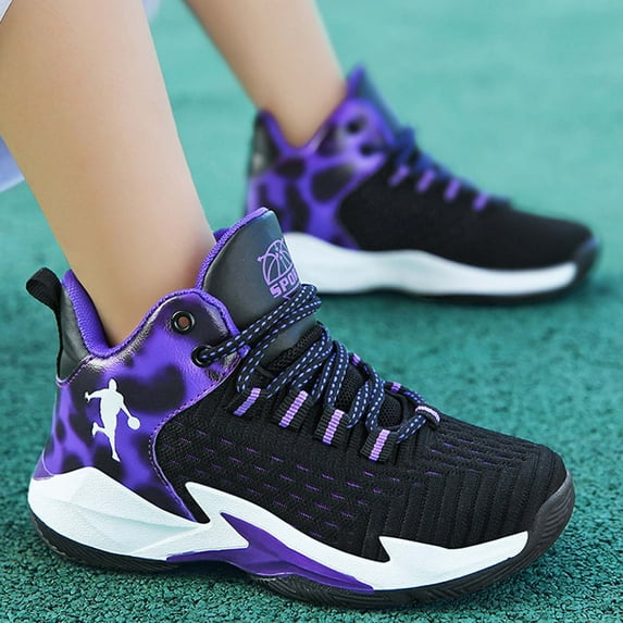 RTKFRFLM Toddler Shoes, Boys Sneakers Lightweight Breathable Mesh Basketball Shoes For Kids Youth Athletic Running Casual Sports Shoes Comfortable Durable,Size 35