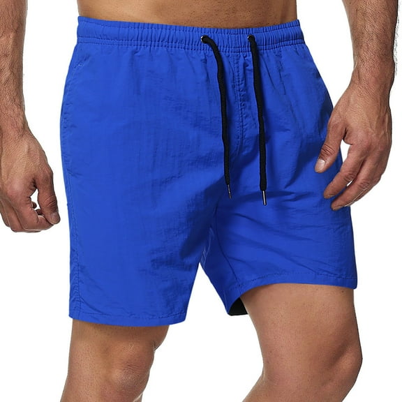 RTKFRFLM Workout Shorts Men Quick-Dry Multifunctional Mid-Length Shorts Solid Color Beach Sports Fitness Shorts