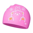 thumbnail image 1 of RTKFRFLM Youth Swim Cap Silicone Ear Protection Waterproof Anti Slip Swimming Hat Soft Comfortable Bathing Cap for Kids Boys Girls, 5-12Y, 1 of 3