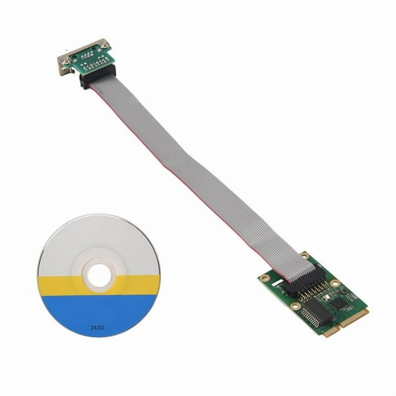 RTL8111F Mini PCIE Gigabit Network Card Single-Port Ethernet LAN Card Realtek 8111F Industrial Control Network Card,1 x Main Card 1 x Rj45 Terminal Board 1 x 19PIN Network Cable 1 x CD,Green