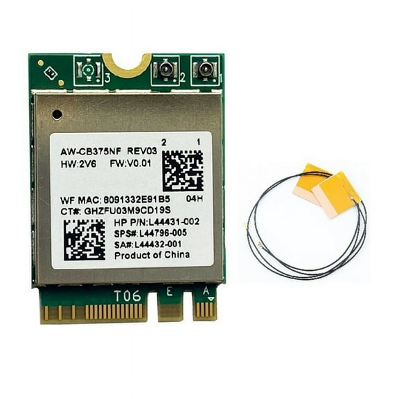 RTL8822CE WiFi Card 2.4G/5G Dual Band Gigabit Internal Wireless Network NGFF M.2 Wifi Bluetooth 5.1