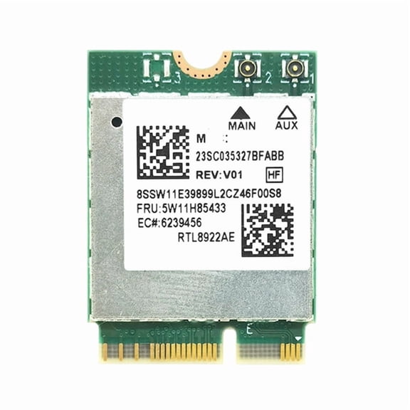 RTL8922AE WiFi7 M.2 NGFF Card, Bluetooth 5.4, 2.4G/5G/6G Tri-Band, 10/11