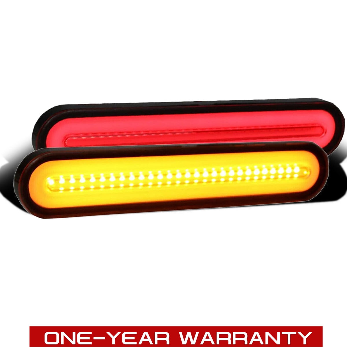 RTMOTO 9.25" 100LEDs Truck Trailer Lights w/Brake,Sequential Turn,Tail Light,Rotary Flash