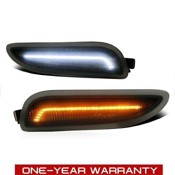 RTMOTO fit for 03-09 W209 CLK-klasse LED Side Marker Lights Amber/White LED Component