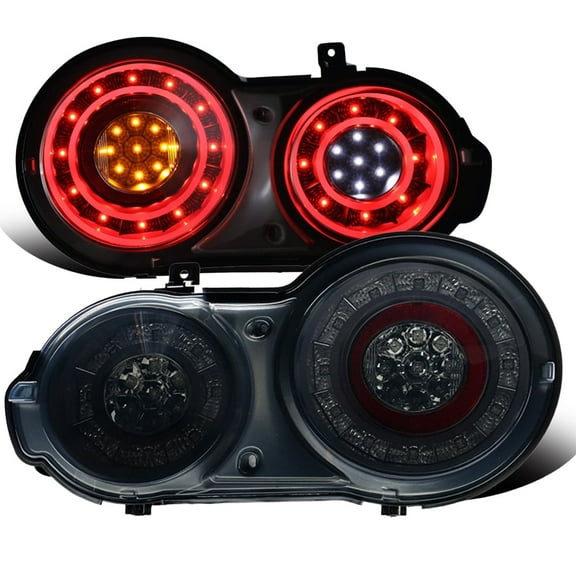 RTMOTO fit for 09-22 GT-R R35 V6 Premium LED Halo Versatile Style Stealth Upgrade Tail Lamp Lights Smoked Lens/Tinted/Chrome