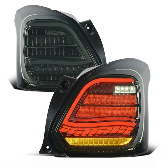 RTMOTO fit for 18-23 Suzuki Swift Sport 3rd generation Hatchback  LED Bar Signal Tail Lights White Tubes/Smoke