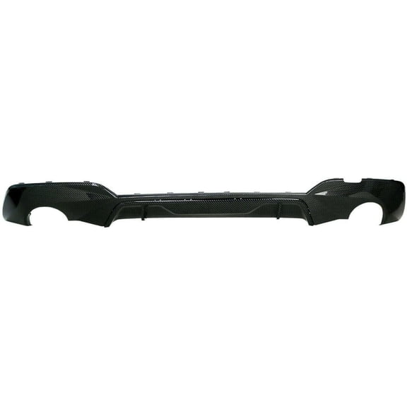 RTMOTO fit for 19+3er G20/G21 320i/330i M Sport Rear Euro Round Fin Diffuser Carbon Look