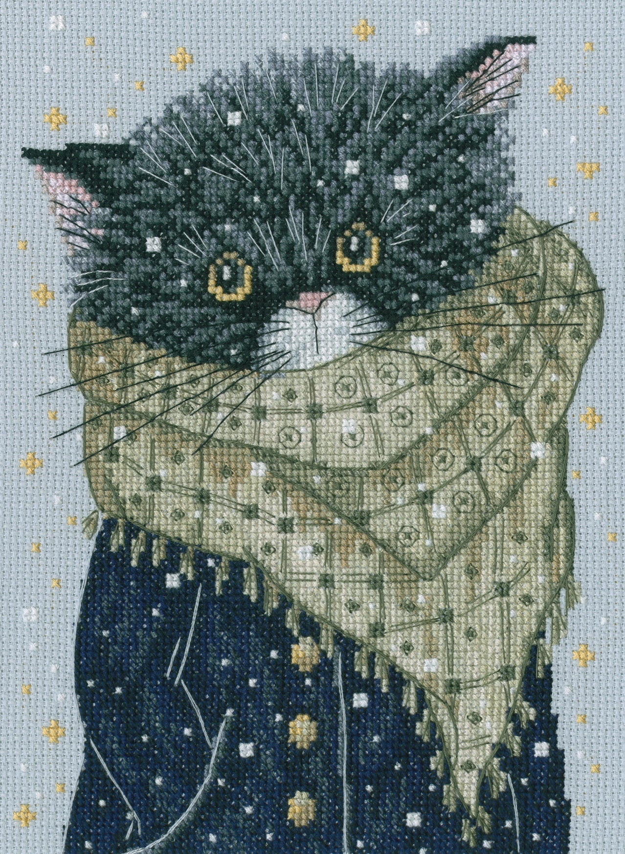 RTO Counted Cross Stitch Kit 6.25"X8.75"-There Were Cats. Looking For You My Fish