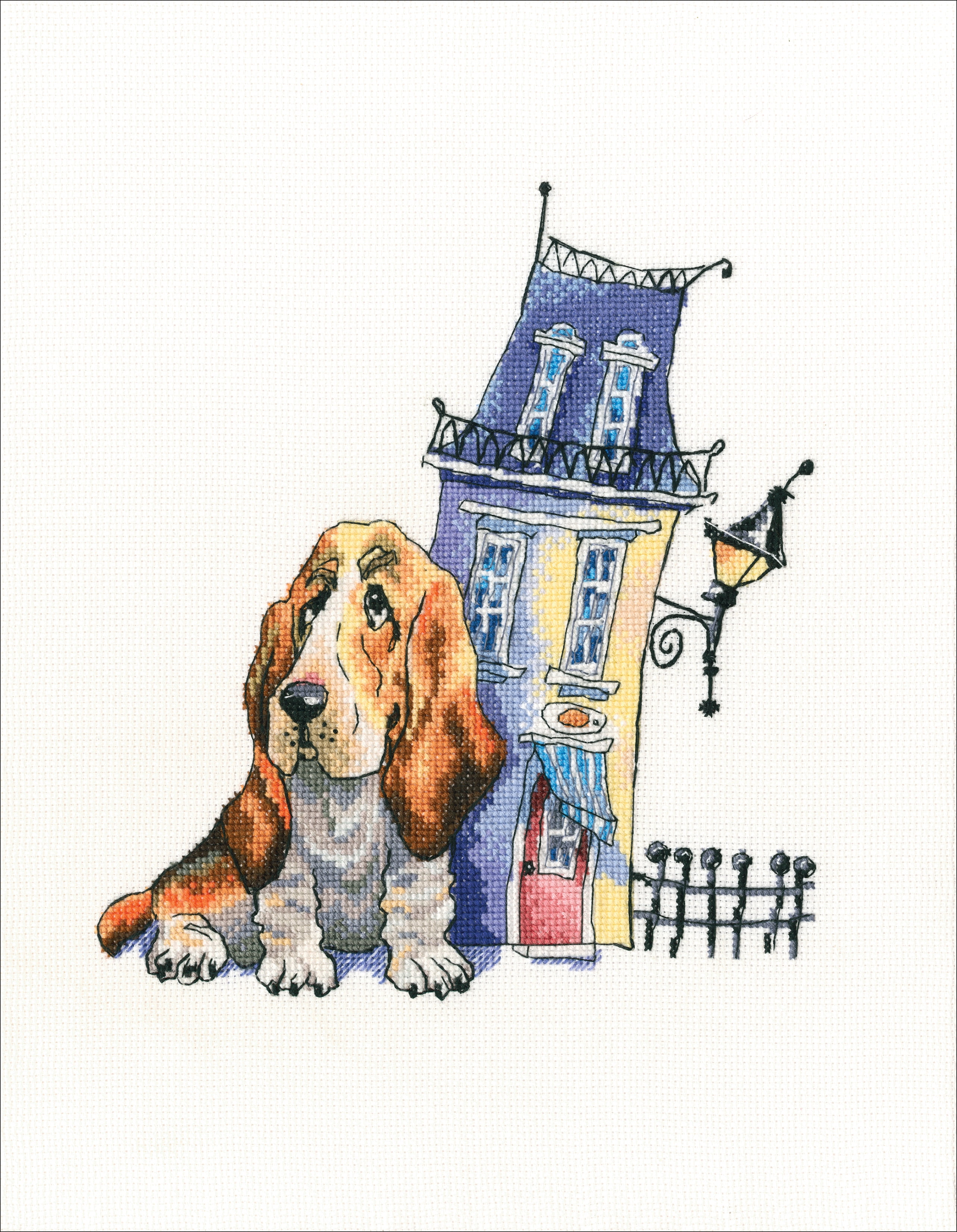 RTO Counted Cross Stitch Kit 7"x8"Home And Friend (16 Count)