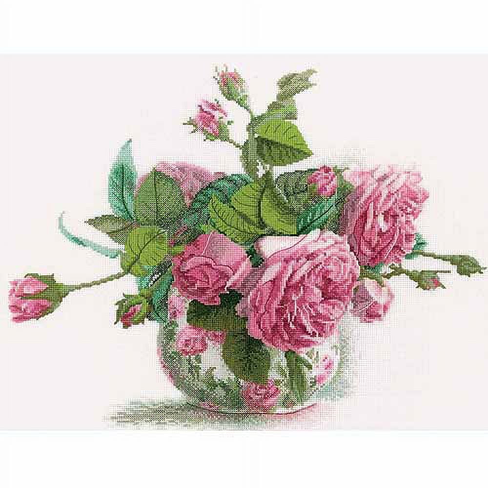 RTO Romantic Roses Counted Cross-Stitch Kit, 15