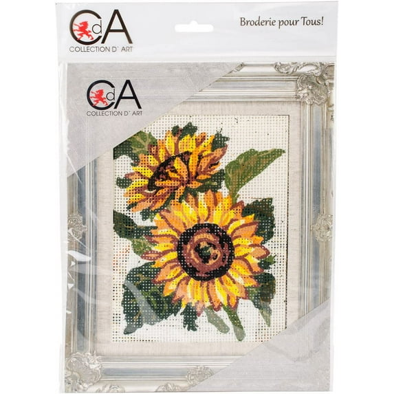RTO Sunflowers Collection D'Art Stamped Needlepoint Kit