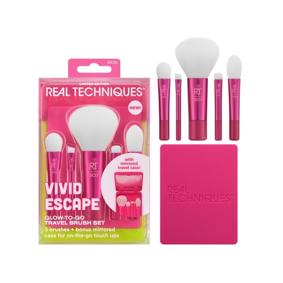 Real Techniques Glow-To-Go Travel Makeup Brush Kit