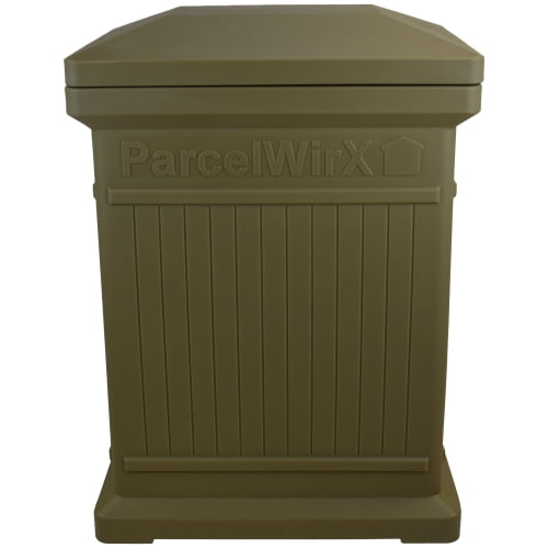 Oak Vertical Plastic Package Delivery Drop Box