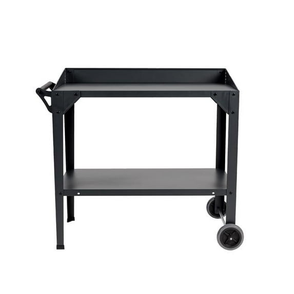 RTS Home Accents 556400100A7981 RTS Home Accents Galvanized Steel Planter Cart, Graphite Color