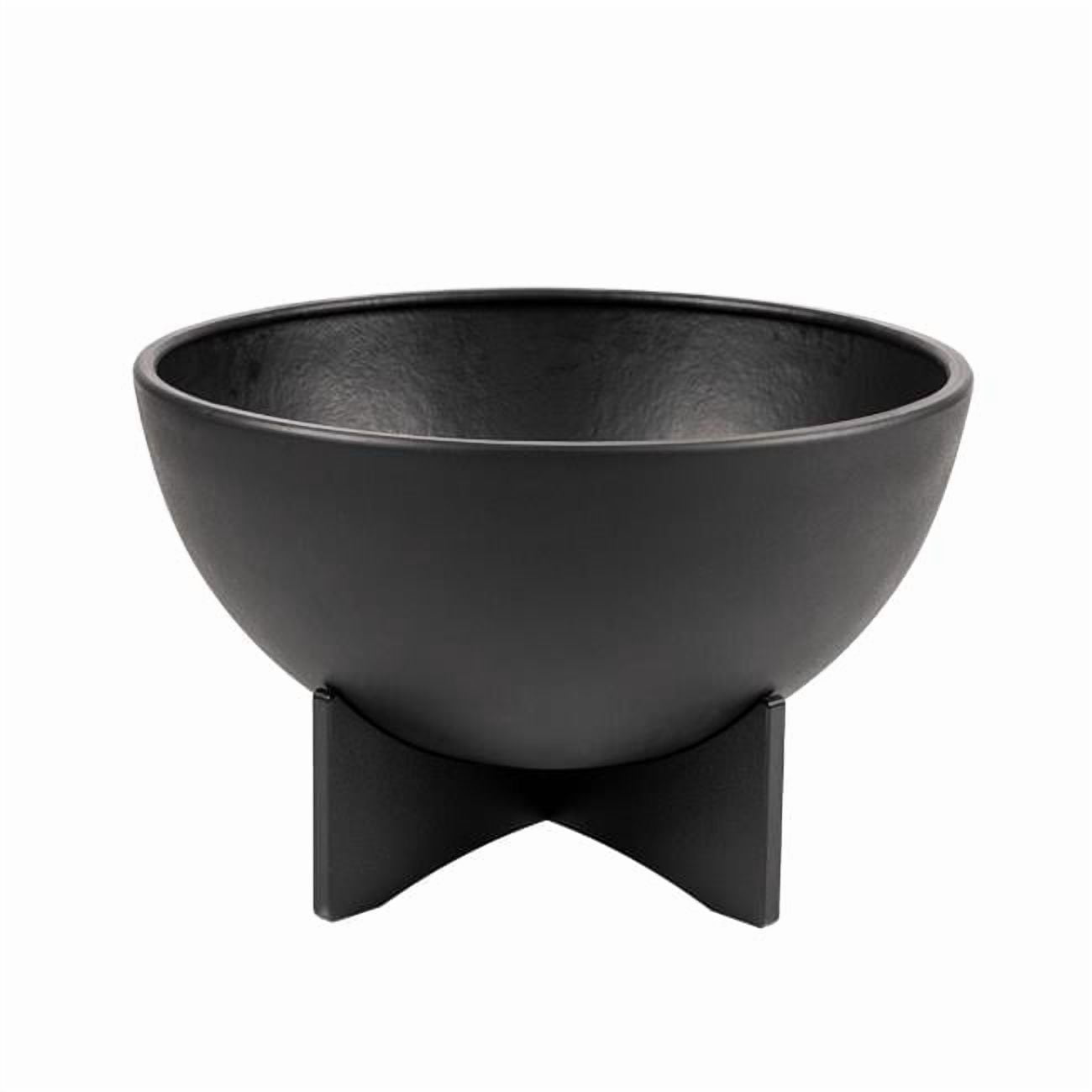 RTS Home Accents 556600131A8081 RTS Home Accents Lg. Solerno Planter, Black