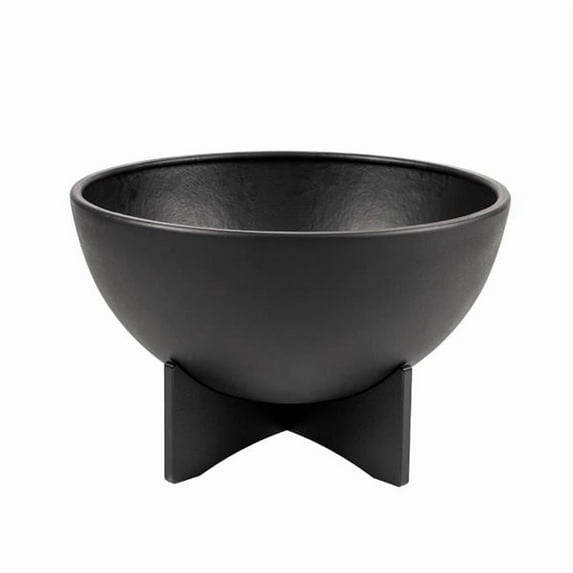 RTS Home Accents 556600131A8081 RTS Home Accents Lg. Solerno Planter, Black