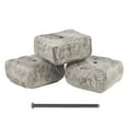 thumbnail image 1 of RTS Home Accents Rock Lock Raised Garden Bed End Rock Pack (3x End Rocks and 1x 28-inch spike), 1 of 4