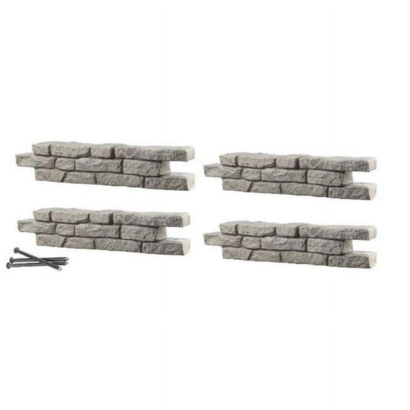 RTS Home Accents Rock Lock Raised Garden Bed Straight Rock (Pack of 4)