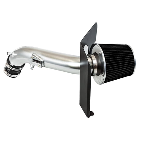 RTUNES RACING - BLACK - COLD AIR INTAKE w/HEAT SHIELD KIT Compatible For 13-17 HONDA ACCORD 2.4L